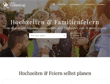 Tablet Screenshot of mein-traumtag.de